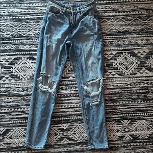 American Eagle Outfitters Ripped Blue Skinny Jeans